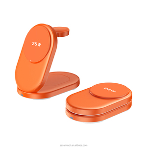 Station de charge sans fil 3-en-1 OEM ODM 2026 <span class=keywords><strong>avec</strong></span> charge rapide QC3.0 OTP 15W, veilleuse et <span class=keywords><strong>chargeur</strong></span> inductif double pour téléphones mobiles - Product Image 2
