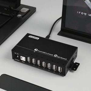 ฮับ <span class=keywords><strong>USB</strong></span> <span class=keywords><strong>2</strong></span>.0 รุ่น Sipolar A172 วัสดุโลหะ 7 พอร์ต พร้อมอะแดปเตอร์จ่ายไฟ 36W ได้รับการรับรองมาตรฐาน ROHS สำหรับคอมพิวเตอร์ คีย์บอร์ด เมาส์ และแฟลชไดรฟ์ - Product Image 1