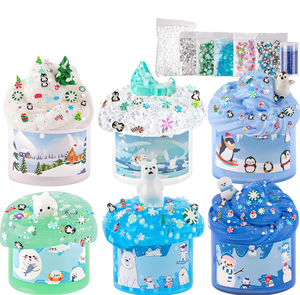 LAWOHO Kit de slime nuageux et moelleux 6 pièces, slime transparent au beurre et à l'eau, additifs, cadeau d'anniversaire ou de Noël pour enfants unisexe, fabriqué en Chine - Product Image 4