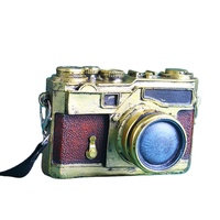 Figurine d'appareil photo en résine style antique - Accessoire décoratif Shabby Chic pour studio photo et vitrine de magasin
