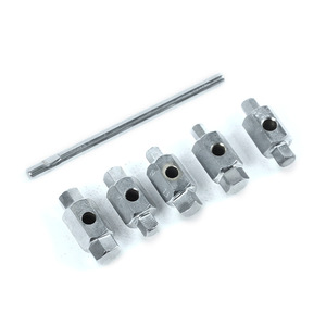 Jeu de clés de vidange à double extrémité, 6 pièces, 1/2 pouce, kit de réparation automobile, barre d'extension en acier allié incluse - Product Image 2
