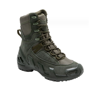 TSB08 Durable Stock Middle High Low Green Suede Cow Leather Breathable <b>Hiking</b> <b>Boots</b> - Product Image 6