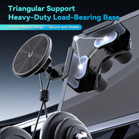 Support de chargeur sans fil magnétique P3 pour voiture 15W, réglable multi-boutons, support de téléphone intelligent rotatif multi-vues pour voiture