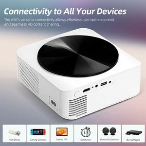 Projecteur Android 11 LED 600 Lumens 1080P Portable avec Haut-parleurs WIFI pour Mini Home Cinéma Téléphone Beamer Smart TV A005 - Product Image 4