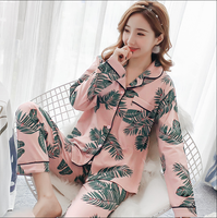 Pyjama pour femmes Sfy-y513, pantalon à manches longues printemps-été, ensemble de pyjama, motifs multiples, adorable vêtement de nuit pour filles, vêtements de maison pour femmes