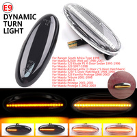 Luces de señal de giro de marcador lateral para MAZDA 323 626 MPV PREMACY Tribute Protege Astina Lantis B2500 intermitente secuencial dinámico