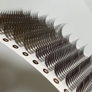 ขนตาปลอมแบบพัดสำเร็จรูป รุ่น Comic Spire สีน้ำตาลและน้ำตาลเข้ม ดีไซน์ใหม่ปี 2026 ความยาว 11-16 มม. แบบผสม C D สำหรับต่อขนตาแบบ Manga Anime - Product Image 3