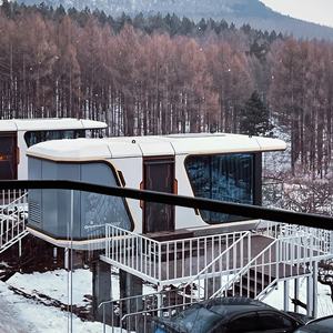 บ้านพักสไตล์แคปซูลอวกาศสุดฮิตบนอินเทอร์เน็ต บ้านเคลื่อนที่ในพื้นที่ชมวิว ปรับแต่งได้ ห้องกระจกชมท้องฟ้าเต็มดาว สำหรับห้องนอน โรงเรียน - Product Image 1