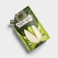 Mini paquet de recharge de liquide découpé debout avec impression personnalisée jus de gelée liqueur eau boisson Sac en plastique Pochette debout Pochette à bec verseur
