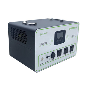 ZGONG UPS 3000W 25.6V 65AH Lithium <b>Battery</b> Portable Power Station for Office <b>Backup</b> Power - Product Image 1