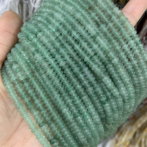 Vente en gros de pierre naturelle 2*4mm Oeil de tigre pierre de <span class=keywords><strong>jade</strong></span> perles de boulier perles de pierres précieuses rondelle soucoupe perles de pierres pour le bricolage - Product Image 2