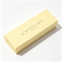 Boîte cadeau écologique personnalisée pour collier avec logo de marque, boîte d'emballage de haute qualité pour boucles d'oreilles, bagues et bijoux, avec couvercle et base.