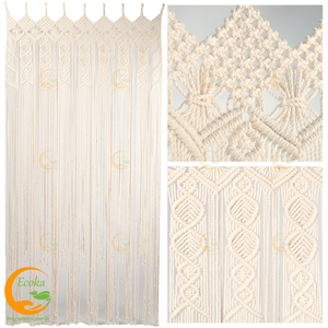Customize Boho <b>Macrame</b> <b>Curtains</b> Living Room Door <b>Curtain</b> Living Room Hotel Cafe <b>Macrame</b> <b>Curtains</b> from Vietnam - Product Image 3