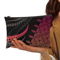 Dompet Koin Lipat Ringan, Lembut, dan Tanpa Berat, Desain Suku Polinesia Elei, Produksi Batch Kecil, Kustom, Fashionable, dan Penuh Kepribadian
