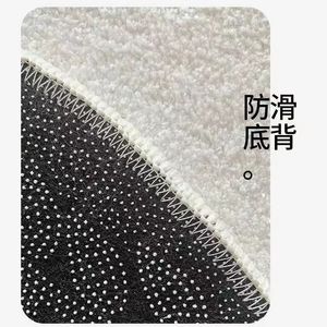American Halloween Ghost Shaped Faux Cashmere Floor <b>Mat</b> for Bathroom, Toilet, Water Absorbent, Non-Slip, Living Room, Entrance - Product Image 3