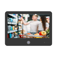 Monitor de Seguridad Público de 13.3 Pulgadas con Cámara HD Integrada, Grabación de Texto, Control Remoto por Web, Compatible con POE