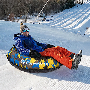 FLORESCENCE Tube à neige gonflable professionnel pour l'hiver, robuste, 90 cm, avec revêtement <span class=keywords><strong>en</strong></span> PVC renforcé - pour adultes et enfants - Product Image 5