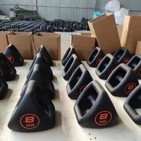 TOPTONS nouvel exercice de gymnastique Kettlebell haltérophilie Triangle haltère Dip ensemble de kettlebell en plastique