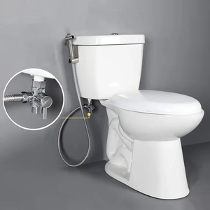 Valvola Angolare Contemporanea in Ottone per Bagno con Deviatore Doccia a Pioggia Grande a Doppia Modalità - Product Image 4