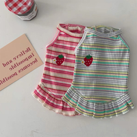 GH-2P847 Nouvelle Collection Été : Robe Respirante pour Chien avec Bretelles et Imprimé Floral – Vente en Gros Usine (Lot de 2)