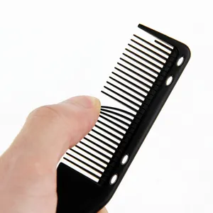 Black Salon Haircut Nylon Beard Styling Brush Professional Shaving Brush Double-sided Comb