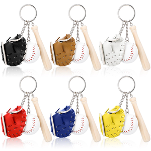 Llavero de Béisbol con Guante y Pelota, con Colgante de Softbol, para Fanáticos del Deporte, Regalos Promocionales, Accesorios para Bolsos - Product Image 1