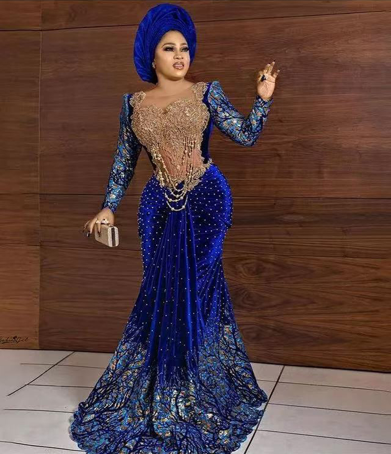 Ball Gown Arabic Evening Dress - Floor-Length Beaded Chiffon Ball Gown Arabic Evening Dress - Floor-Length Beaded Chiffon