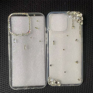 <span class=keywords><strong>Cover</strong></span> per <span class=keywords><strong>iPhone</strong></span> 17 da donna con strass e diamanti, custodia protettiva trasparente in morbido silicone per <span class=keywords><strong>iPhone</strong></span> 13/14/15/16 - Product Image 6