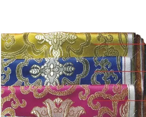 oriental beautiful colors brocade jacquard fabric for making curtains