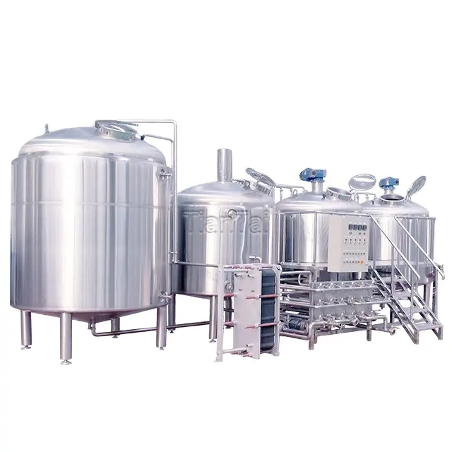 माइक्रो 2000L औद्योगिक शराब की भठ्ठी उपकरण मिनी बियर कारखाने और शिल्प बियर संयंत्र