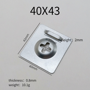 40Mm 56Mm 65Mm 88Mm Thép Chéo Kính Không Khung Gương Móc Tường Treo Mảnh Phụ Kiện Phần Cứng Gương Móc Áo - Product Image 6