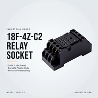 Relais industriel Lanz 18F-4Z-C2 en plastique avec bornes à vis 300V 16A AC 12P usage général CE ROHS CCC pour contrôle industriel
