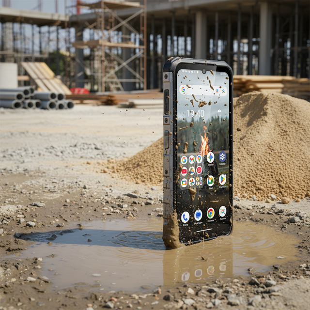 UNIWA VD3115 Outdoor Construction Site Use 6.58 Inch 8GB IP68 IP69K Waterproof 4G Lte Rugged Mobile Phone