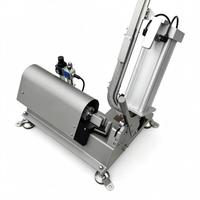 Machine de remplissage semi-automatique pneumatique avec moteur de pompe, haute rigidité, type vertical/horizontal, pour le remplissage de boulettes de viande