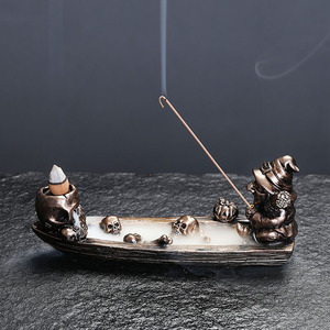 Estatua <span class=keywords><strong>de</strong></span> reflujo soporte <span class=keywords><strong>de</strong></span> incienso quemador <span class=keywords><strong>de</strong></span> incienso cascada aromaterapia ornamento decoración del hogar - Product Image 2