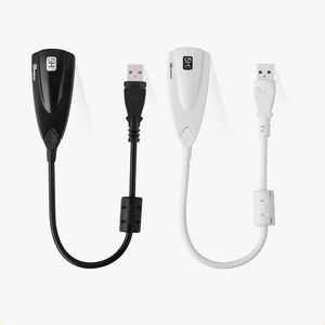 Carte son externe USB 2.0, 7 canaux, pour haut-parleurs d'ordinateur de bureau, casque, microphone - Product Image 2