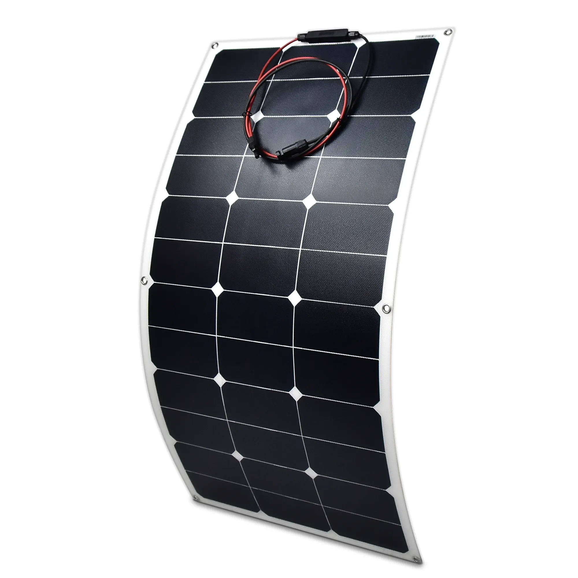 100W 200W 250W 300W Watt Semi Flexibele Zonnepaneel Zwart Flexibele Fotovoltaïsche Zonnepaneel Voor Auto dak En Boten