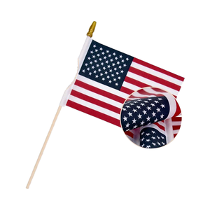 Vente en gros 14x21cm double face imprimé polyester mini agitant la main drapeaux motif personnalisé fanion style pour tous les pays nationaux - Product Image 4