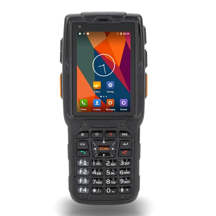 Cầm tay máy quét mã vạch 1D 2D nhà sản xuất Rugged công nghiệp di động 3.2 inch PDA C43