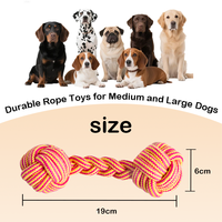 Juguete Interactivo para Perros con Forma de Mancuerna Clásica, Resistente a Mordidas, con 2 Pelotas, para Limpiar los Dientes y Jugar en Interiores