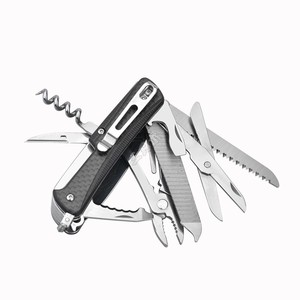 Mejor Precio de <span class=keywords><strong>Sanrenmu</strong></span>, Regalo Personalizado WA761-B1, Navaja Multiherramienta Plegable 21 en 1 con Mango de Fibra de Carbono - Product Image 5