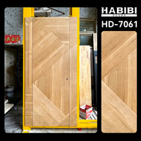 Porte intérieure invisible en bois, sans cadre, étanche, avec charnières dissimulées, design moderne en noyer américain pour maisons résidentielles