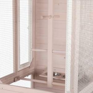 Ahşap açık kuş kafesi: 67-in Aviary ile 2 Perches, küçük kuşlar için mükemmel, ispinozlar, gri kuşlar - Product Image 2