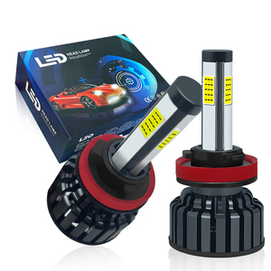 Faros delanteros LED SFIDA <span class=keywords><strong>T4</strong></span> 6000K para coche con embalaje personalizado-Se adapta a bombillas de faro H4, H7, 9005, 9006, H11, HB3 - Product Image 1