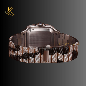 Elegant Moissanite Diamond Timepiece For <b>Women</b> With Premium Build Quality Brilliant Shine And Timeless Fashion Forward Design - Product Image 6