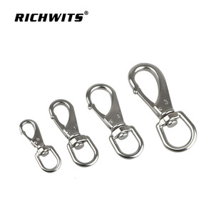 ตะขอเกี่ยวสแตนเลส RICHWITS ขนาด 3 มม. ตะขออเนกประสงค์สำหรับเชือกและโซ่ - Product Image 3