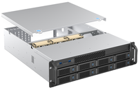 Chassis Server Rak Profesional 2U 8 Bay Hot-swap, Mendukung Motherboard E-ATX untuk Server SMB psu