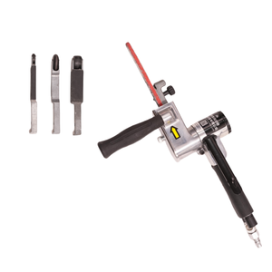 Mini Levigatrice Pneumatica a Nastro, Smerigliatrice Angolare con Ruota Guida, Nastro Sostituibile, Levigatrice Portatile per Aviazione - Product Image 5