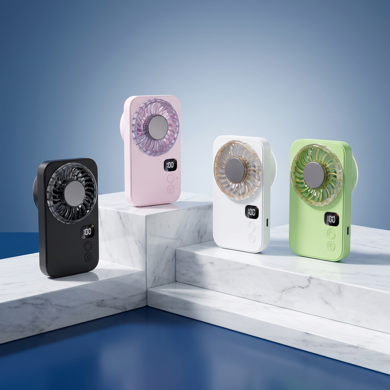 square Rechargeable Mini Portable Handheld Fan