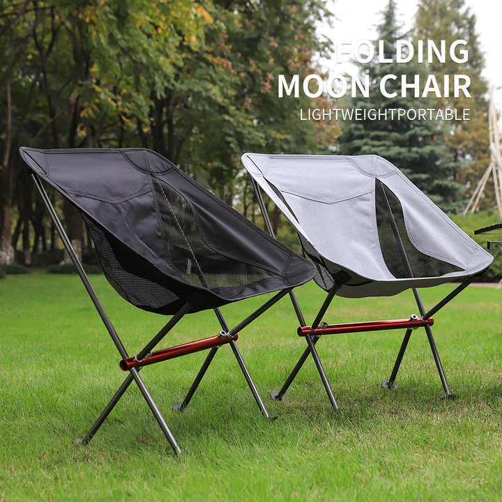 7075 Portable Aluminum Alloy Moon Chair Camping Beach Chair Outdoor